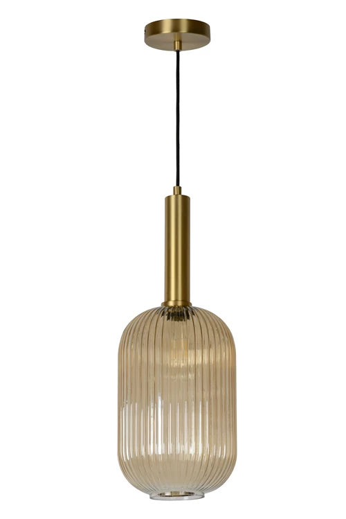 Lucide MALOTO - Pendant light - Ø 20 cm - 1xE27 - Amber - turned off